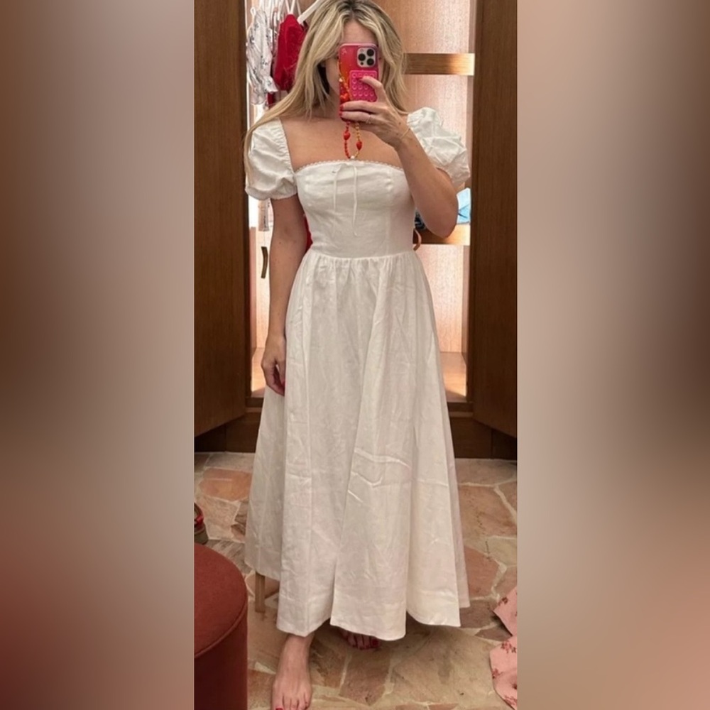 Reformation Marella A-Line Linen Dress - Picture 2 of 6